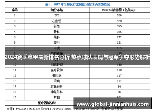 2024赛季意甲最新排名分析 热点球队表现与冠军争夺形势解析